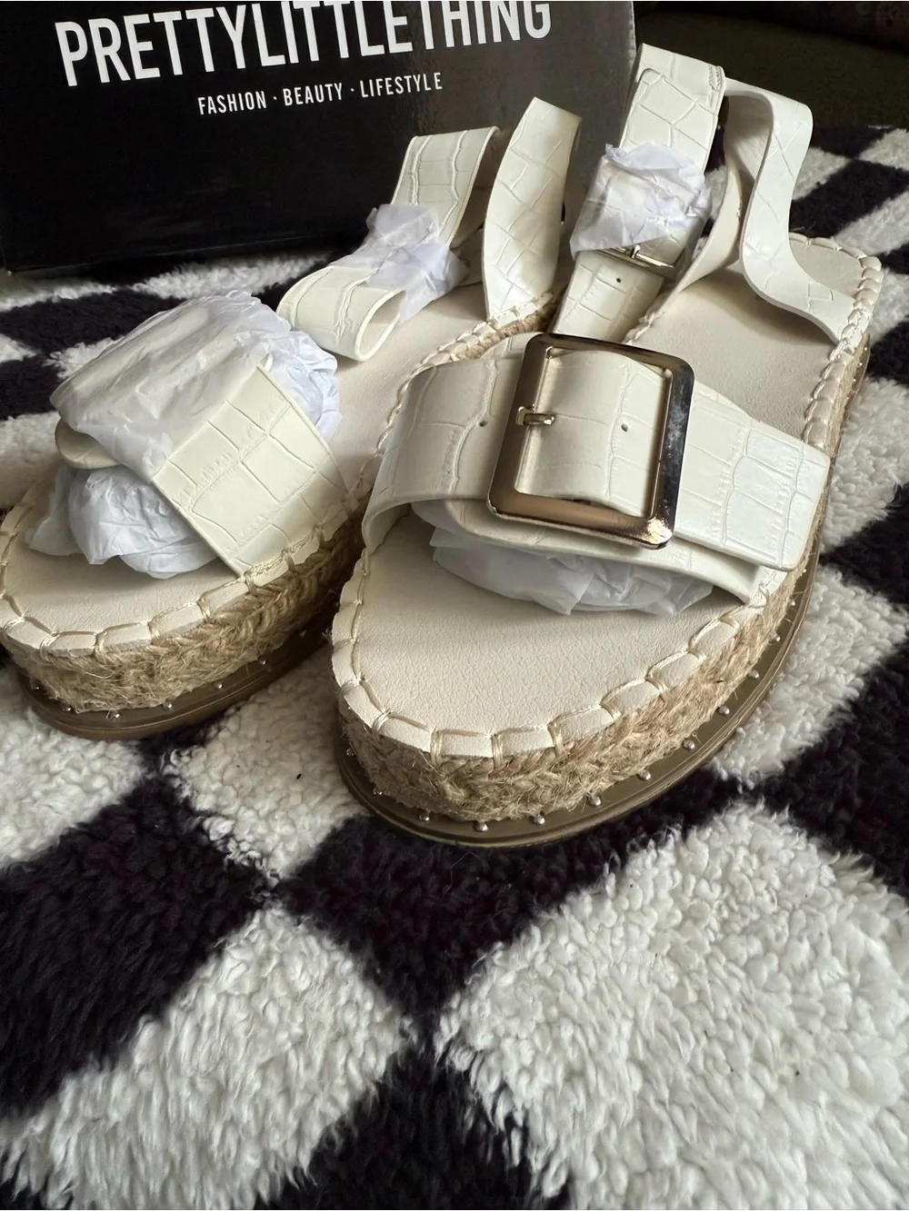 PrettyLittleThing espadrille sandals